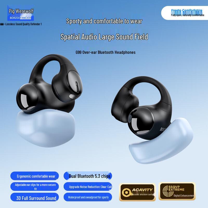 Hunter Wolf G99 Air Conduction Wireless Ear-Clip Sports Headset