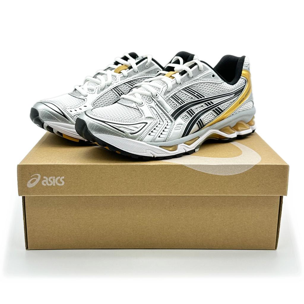 1201A019-102 Asics Gel-Kayano 14 Белый Чистое Золото (Мужской)