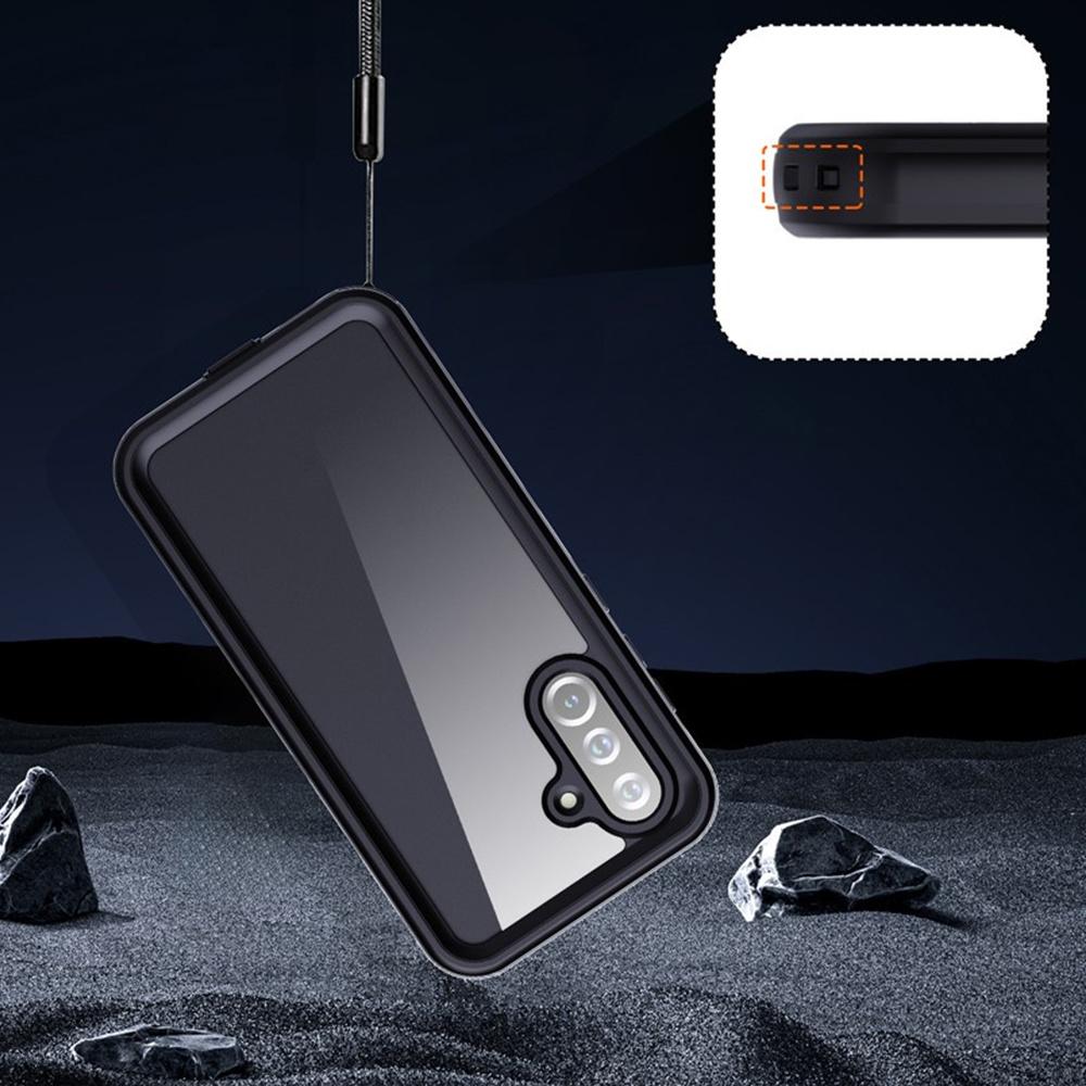 IP68 Waterproof Case for Samsung Galaxy A37 5G / A36 5G, Redpepper, Black