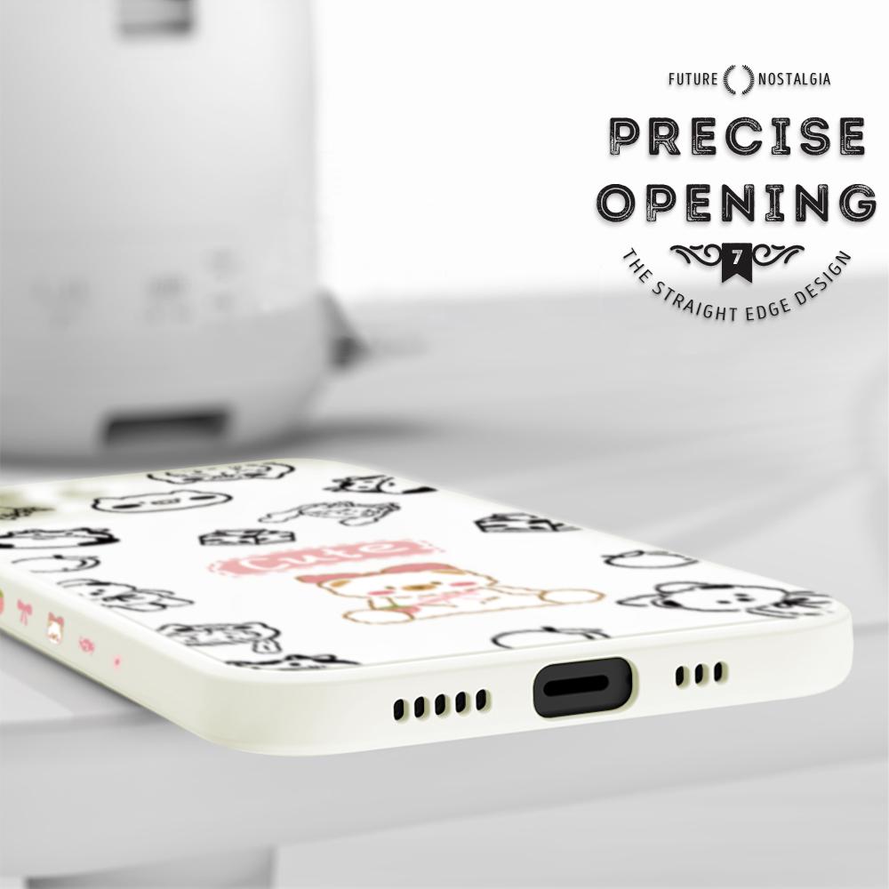 Чехол для телефона с мультяшным красочным узором, квадратный, жидкий, силикон, TPU, полное покрытие, противоударный, защитный чехол для камеры Huawei Honor Vivo