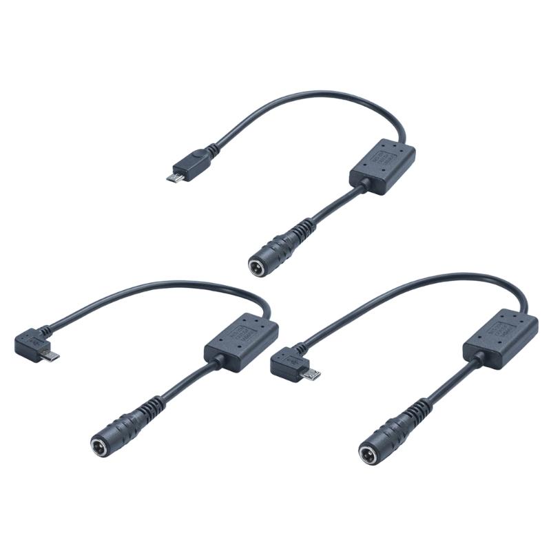 30 см Кабель-преобразователь MicroUSB 5.5x2.1 мм (мама) на 5V 3A (папа) для солнечных панелей, PowerBank, мобильных устройств
