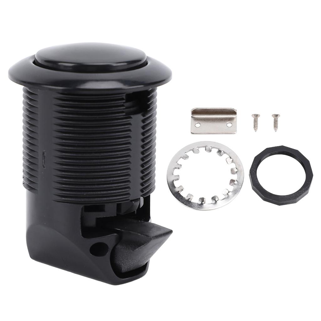 Кнопочная защелка Врезной тип Повышенная безопасность Без ключа Замок для шкафа для автодомов Яхт Автодомов Караванов Черный