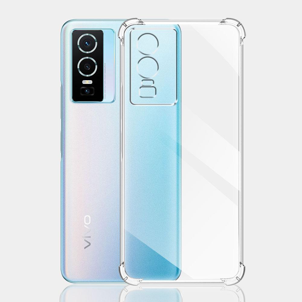 For Vivo Y76 5G Case V2124 Clear Shockproof Silicone Soft TPU Phone Case For Vivo Y74S 5G VIVO Y76S 5G Clear Protect Back Cover