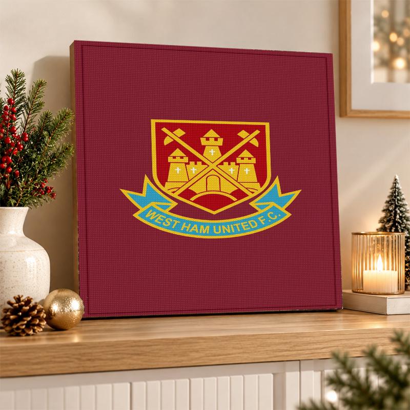West Ham United Diamond Painting Kit 5D Full Drill DIY Diamond Mosaic Wall Art Home Decor