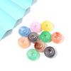 50pcs/lot Colorful Round Acrylic Beads Big Hole Loose Spacer Beads For Jewelry Making DIY Necklaces Bracelets Accessories