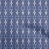 Cotton Flex Blue Fabric Asian Kilim Craft Projects Decor Fabric Printed By The Yard 40 Inch
