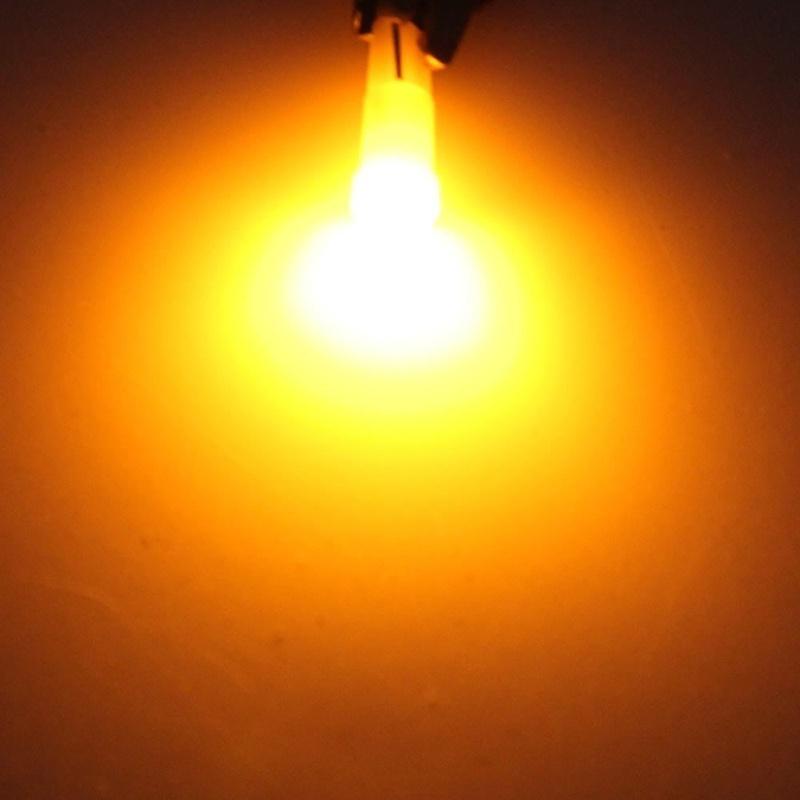 10pcs T5 1 LED SMD Ceramic Dashboard Gauge Instrument Car Auto Side Wedge Light Lamp