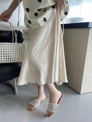 2025 новые плетеные женские шлепанцы на плоской подошве