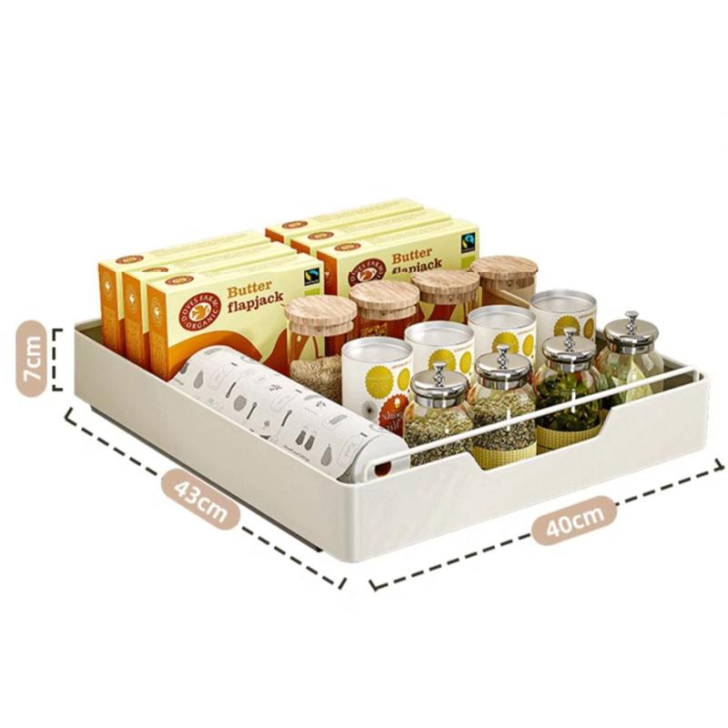 Новая кухонная полка для хранения с направляющими, выдвижной кухонный ящик, лоток для хранения, коробка для специй, стеллаж для хранения, органайзер для шкафов