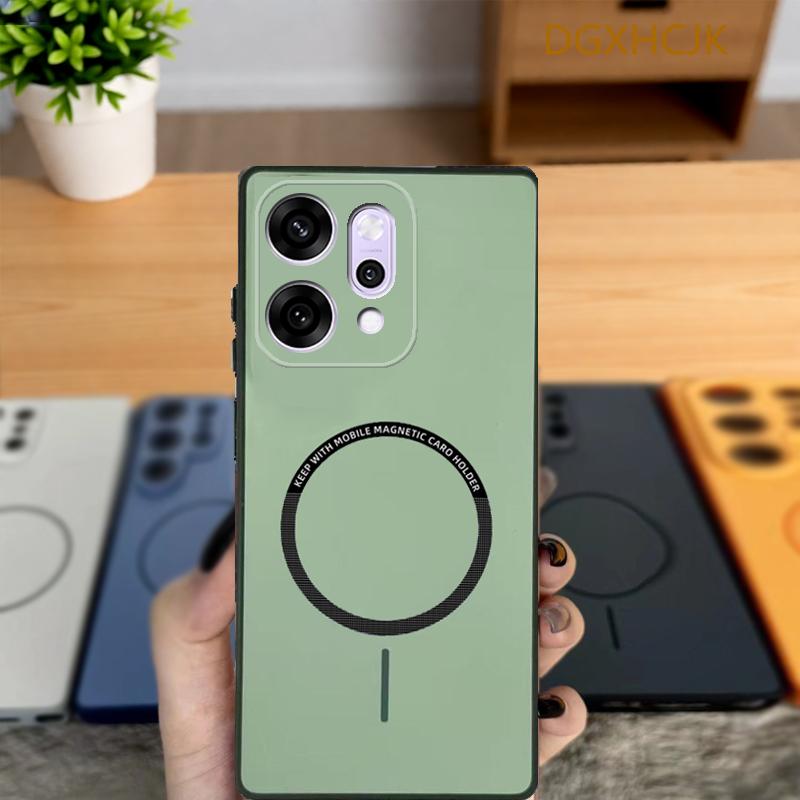 Чехол для OPPO Reno 14 Чехол для телефона Oppo Reno 14 Pro Чехол oppo Reno14 Reno14pro Ударопрочный Цветной Магнитный Жесткий Силиконовая задняя крышка