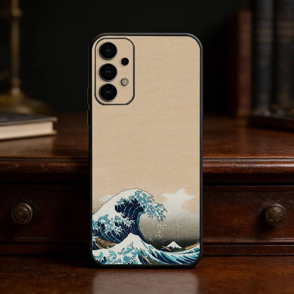 Great Wave Off K-Kanagawa phone Case For Samsung S25,24,21,22,23,30,Ultra,20,Plus,Fe,Lite,Note Soft Black Cover