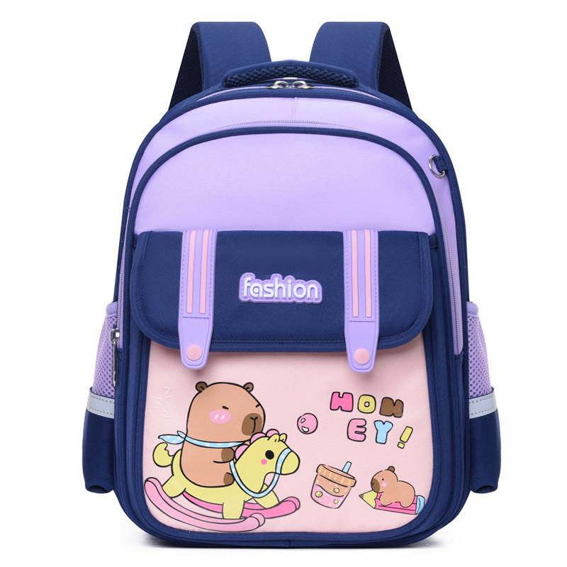 Capybara Childrens Cute Backpack For School With Comfortable Lightweight Design And Colors Fun