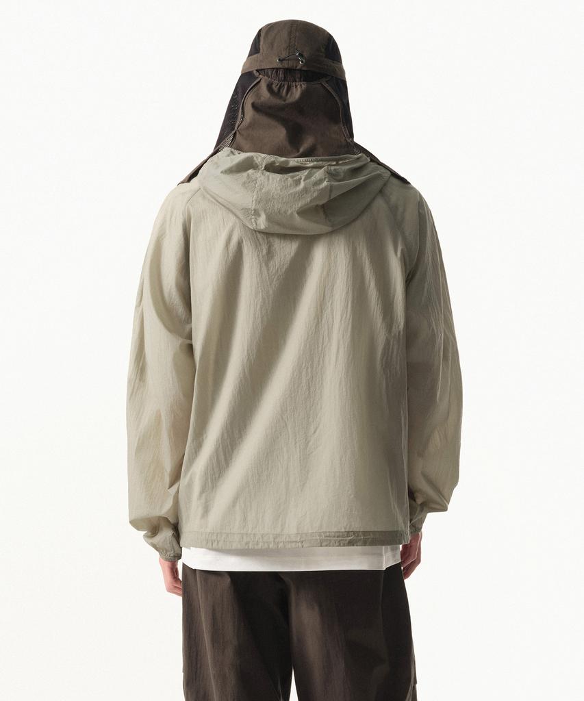 Musinsa Standard [City Leisure] Lightweight Packable Windbreaker Jacket 2 [Grayish Beige]