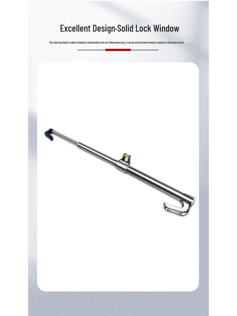 Блокировка руля и дросселя/сцепления: Трехсекционный двойной крюк-замок для грузовиков и автобусов.