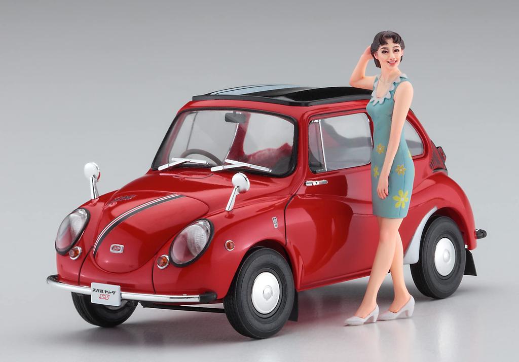 Hasegawa Subaru 360 Young SS Girls Фигурка Пластиковая модель SP491 1/24 с 60-ми