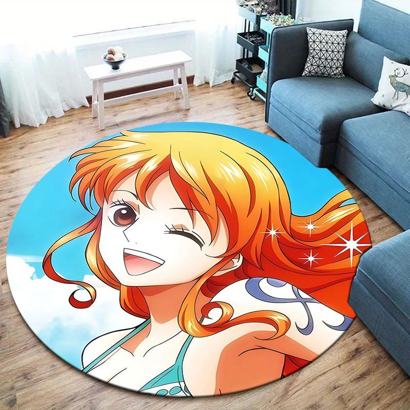 Nami Round Area Rug Carpet Rug For Living Room Bedroom Sofa Playroom Decor Nonslip Floor Mat
