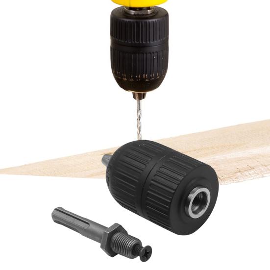 1 комплект сверлильный патрон 2-13 мм, большой диапазон зажима, быстрая замена, самоконтрящийся переходной патрон для дрели, поставки для мастерской