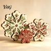 Festive Desktop Wood Decorations 3Pcs/Set Christmas Wooden Ornaments, Rustic Gingerbread Man Tree Tiered Tray Holiday Gift for Friends Decor,