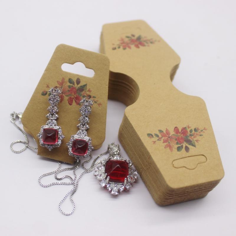 4,5x12 см набор из 50 украшений бумажная карточка ожерелье/браслет/аксессуар для волос этикетка для демонстрации