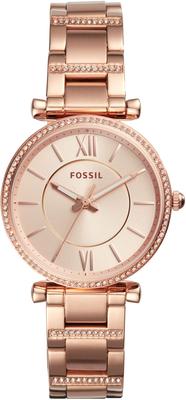 Часы CARLIE ES4301 подлинные импортные розовое золото [Fossil] женские