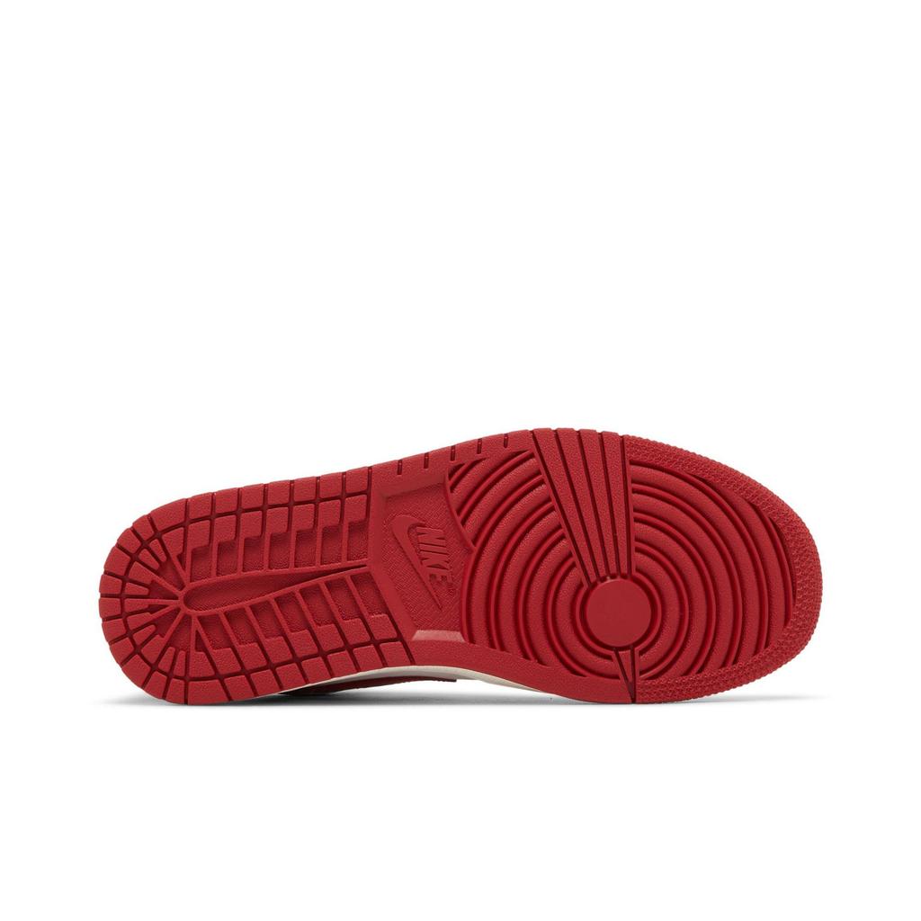 Женские Air Jordan 1 Low 'White Gym Red' (женские размеры) Белый / Черный / Парусный / Спортивный Красный Винтажные Баскетбольные Кроссовки DC0774 160