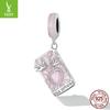 Yin Ziyun Handmade Pink Tarot Lover Pendant with Drip Glue Beads