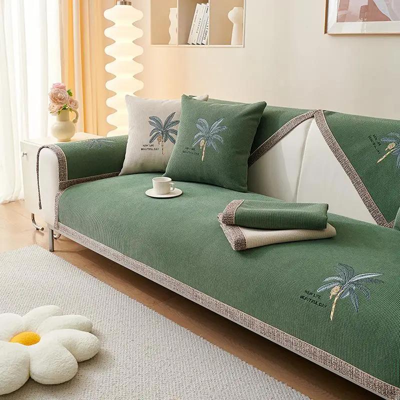 1 шт. чехол для дивана с вышивкой «Снег» Nordic Four Seasons Universal Non Slip Cushion Corn Kernels Fashioned Seat Mat Towel