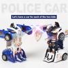 Creative Toys Gifts Model Car Automatic Deformation Car Kid Toy Transform Funny Plastic One-key Amazing Robot For Boys