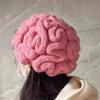 Yousheng Spoof Horror Brain Hat Halloween Beanie Knitted Stretch Thick Adult Child Skullies Keeps warm Outdoor Kids Bonnet Winter headwear
