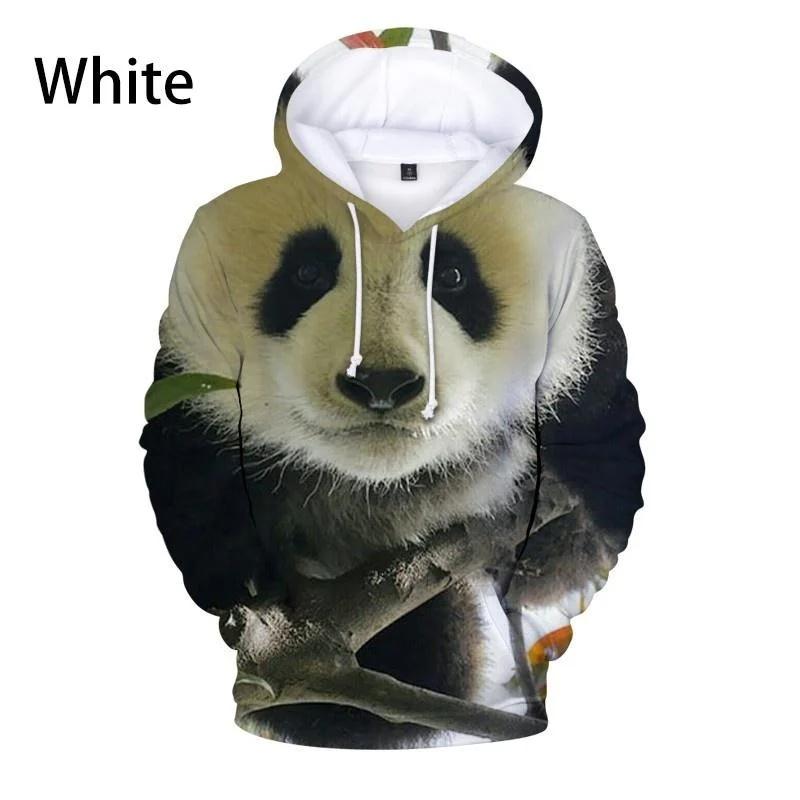 3D милые животные панда принтованные толстовки для мужчин детская мода смешная уличная одежда с капюшоном толстовки унисекс зимняя одежда Харадзюку топ