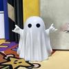 Halloween Ghost Decoration Cute Spooky Ghost Figurines Funny Ghost Ornaments Resin Indoor Home Decor for Shelf Tabletop