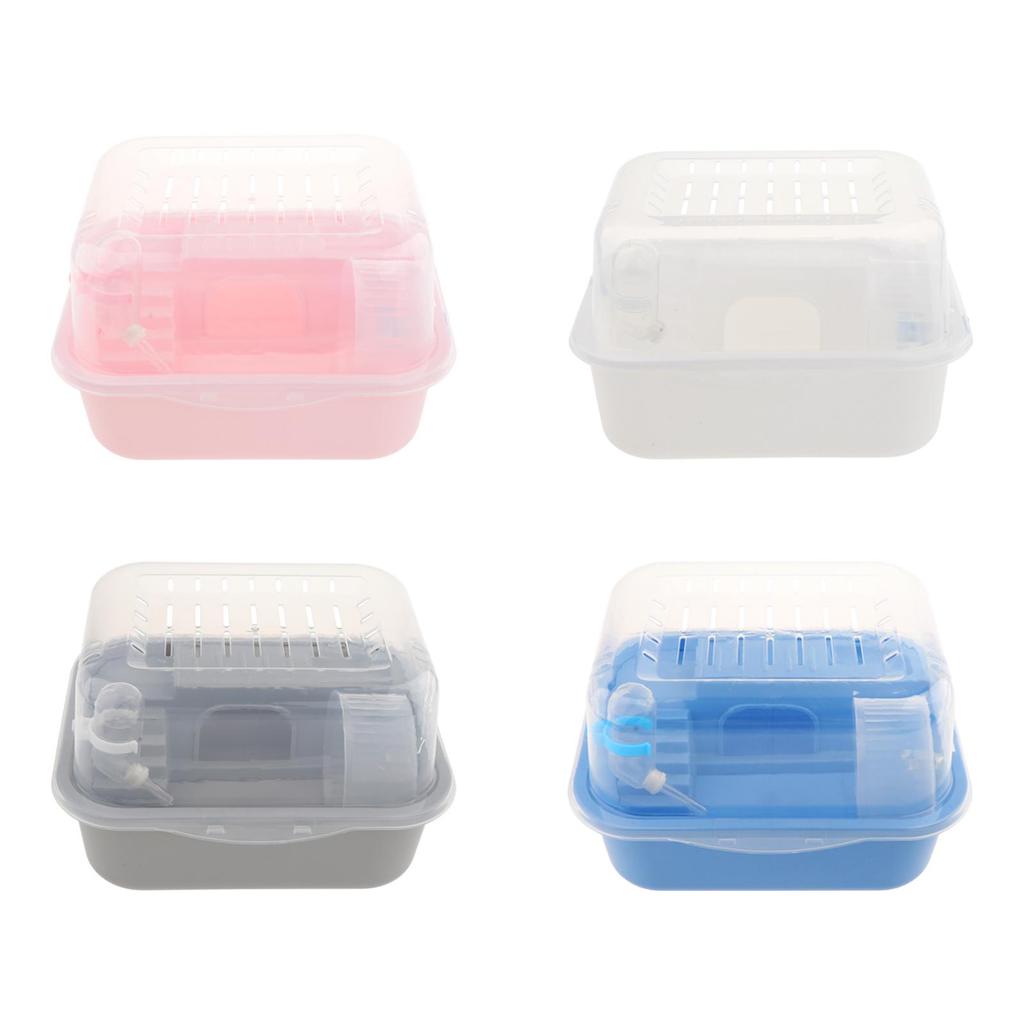 Durable Large Plastic Hamster Enclosure with Hideout and Platform for Guinea Pig Mouse Rat Small Animal Play Area