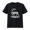 Винтажная черная хлопковая футболка для фанатов группы The Prodigy, все размеры, дизайн: скелет верхом на тигре, винтажная, слегка выцветшая