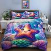 Cute Cartoon Stars Print Bedding Collection Duvet Cover 1 Duvet Cover 2 Pillowcases Adult And Kids Bedding Collection Luxury ChildrenS Gifts