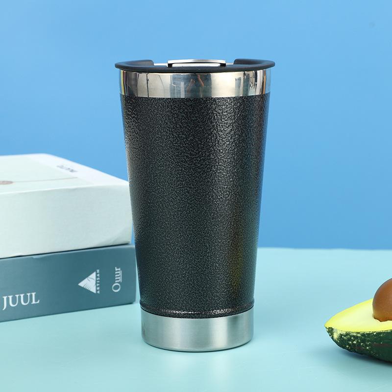 304 Stainless Steel Beer Mug with Bottle Opener Double-layer Vacuum Insulated Coffee Traveling Mug Car Mug