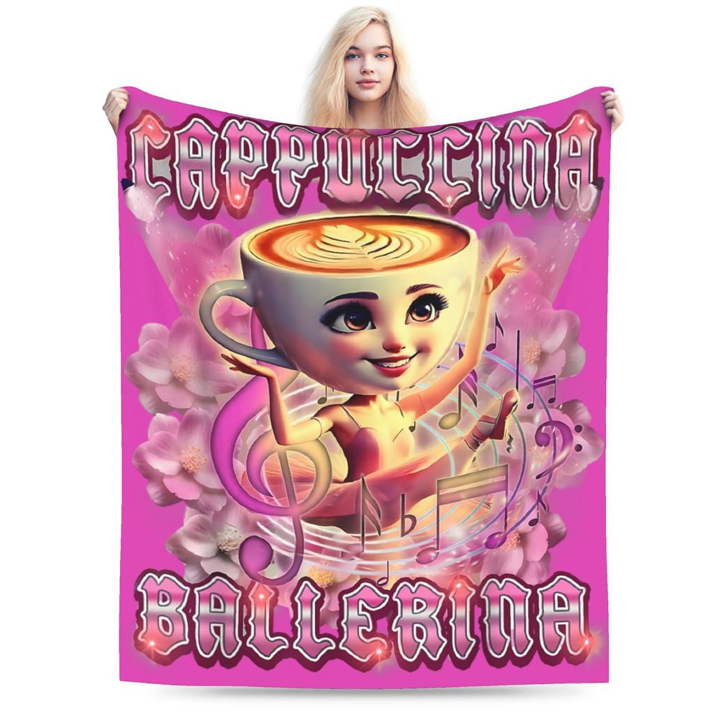 Tralalero Tralala Bootleg Funny Brainrot Italian Shark Meme TBlanket Warm Soft Bedding Throws Winter Couch Chair Bedspread