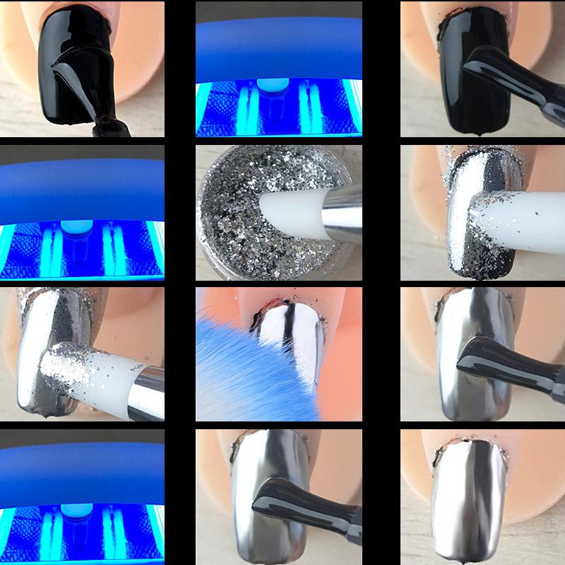 1 шт. Золотая фольга, блестки, хлопья для ногтей, блестящая алюминиевая фольга, украшения для ногтей, все для маникюрных принадлежностей