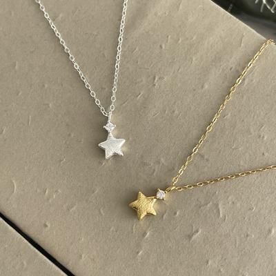 Ожерелье Lucky Pentagon Star для женщин, легкое, роскошное, нишевый дизайн, высокая чувствительность, простая цепочка на ключицу