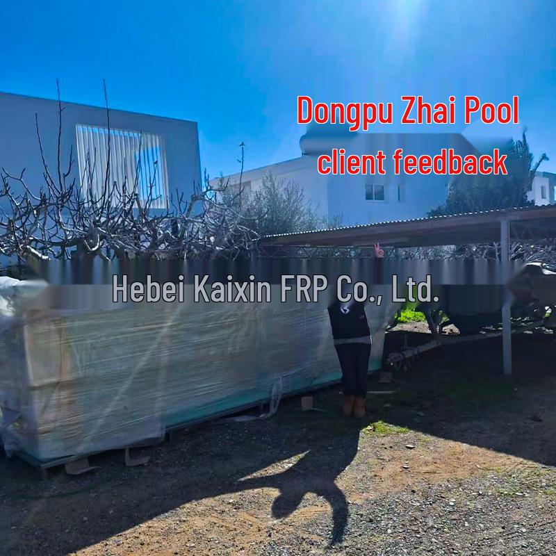 Large Outdoor Fiberglass Swimming Pool Set for Home or Villa with Family Hot Tub