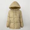 OFTBUY Winter Women Commuting Thickened Down Jacket Warm Hooded Filled with 90% White Duck Down Loose Casual Down Jacket