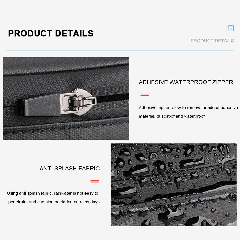 Велосипедная сумка под сиденье из ПУ Велосипедная сумка под седло Большая вместимость Водонепроницаемая Много отделений для езды на открытом воздухе