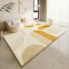 Большая площадь Декор спальни Противоскользящий ковер Кремовый стиль Ковры для гостиной Пушистый мягкий коврик для пола в зоне отдыха Толстый плюшевый ковер для кабинета