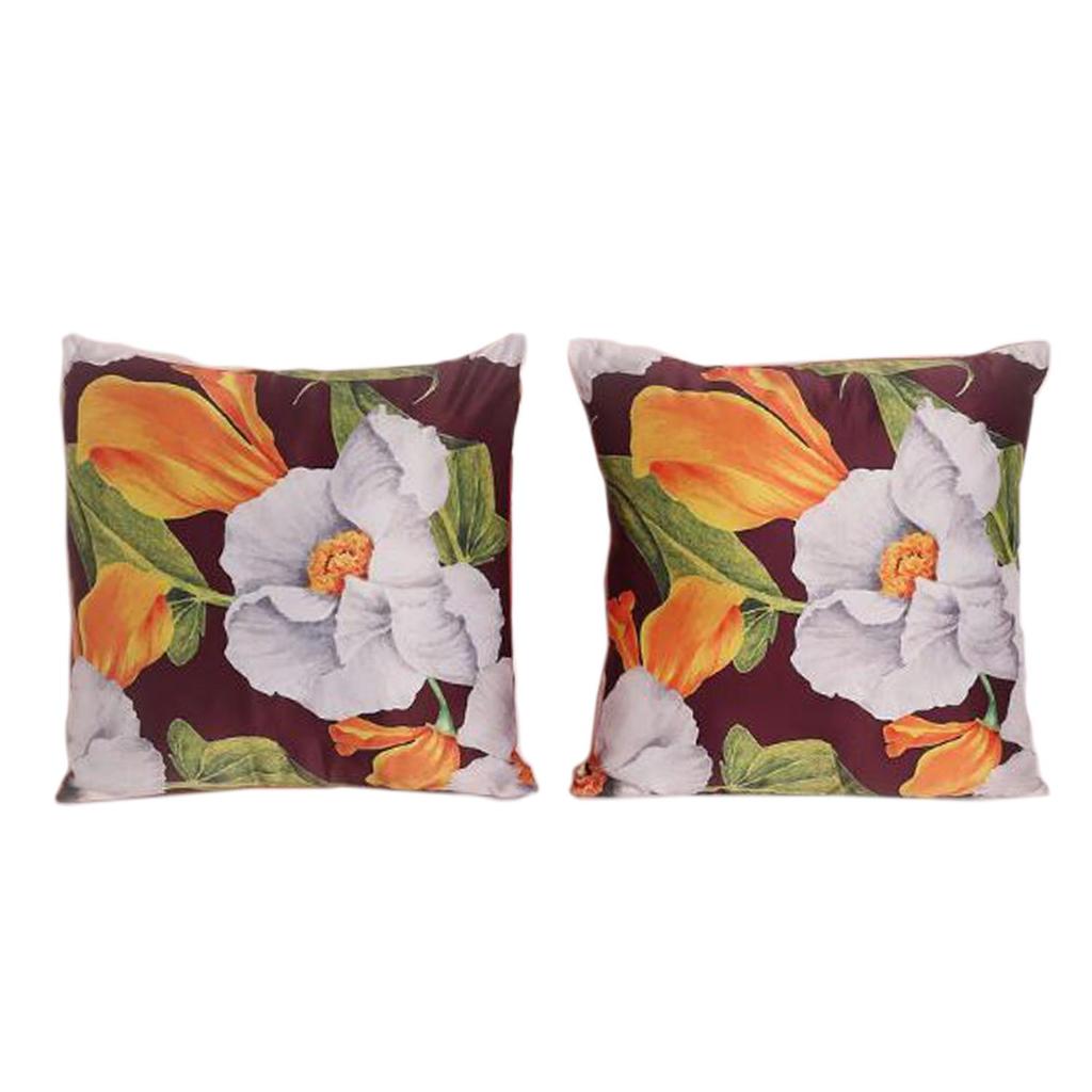 Чехол для подушки KOKO MAISON INC Floral Charm Polystain (Упаковка из 2 шт.) | Закрытие клапаном | Цифровая печать