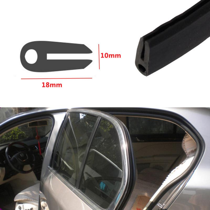 Новая черная резиновая уплотнительная лента для стойки двери автомобиля, закрывающий край уплотнитель погоды, большой O-U-образный тип 5 м