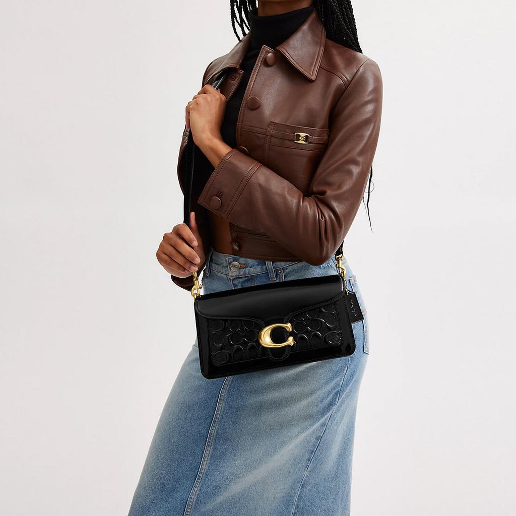 Coach Tabby 26 Minimalist Embossed Classic Monogram Hardware Leather Handbag Women handbags black CM554-B4BK