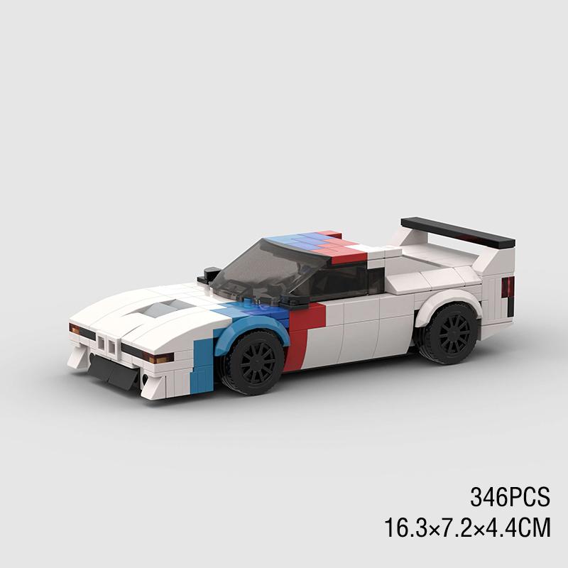 MOC City Speed ​​Sport Racing Car Model Building Blocks Convertible Super Race Bricks Rally Vehicle Toy Technical Christmas Gift