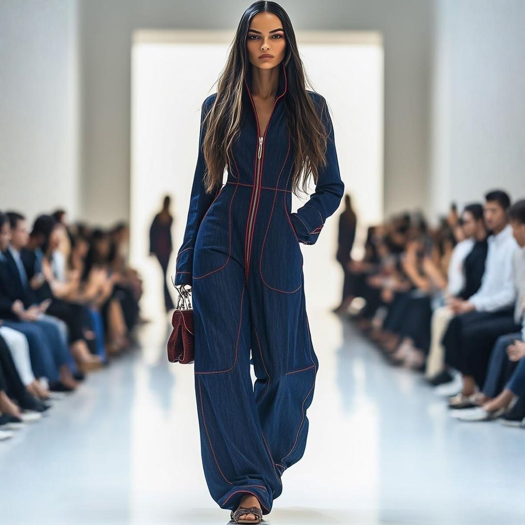 Женский облегающий повседневный комбинезон однотонной расцветки с большим карманом