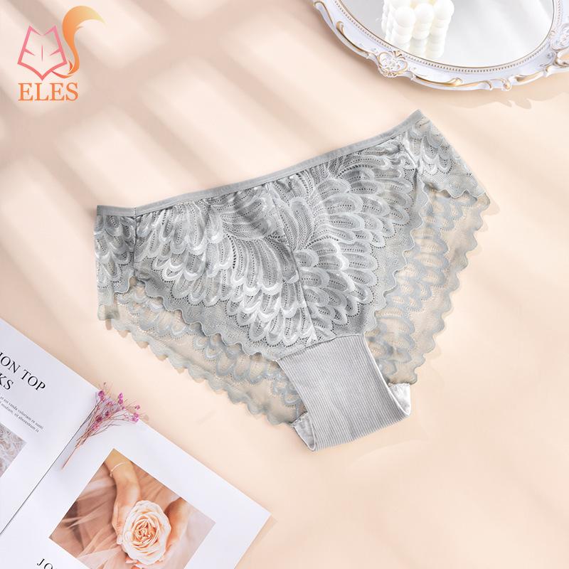 XL-4XL Plus Size Women's Briefs Underwear Lace Breathable Women's Underwear Elastic Thin Crotch Panties