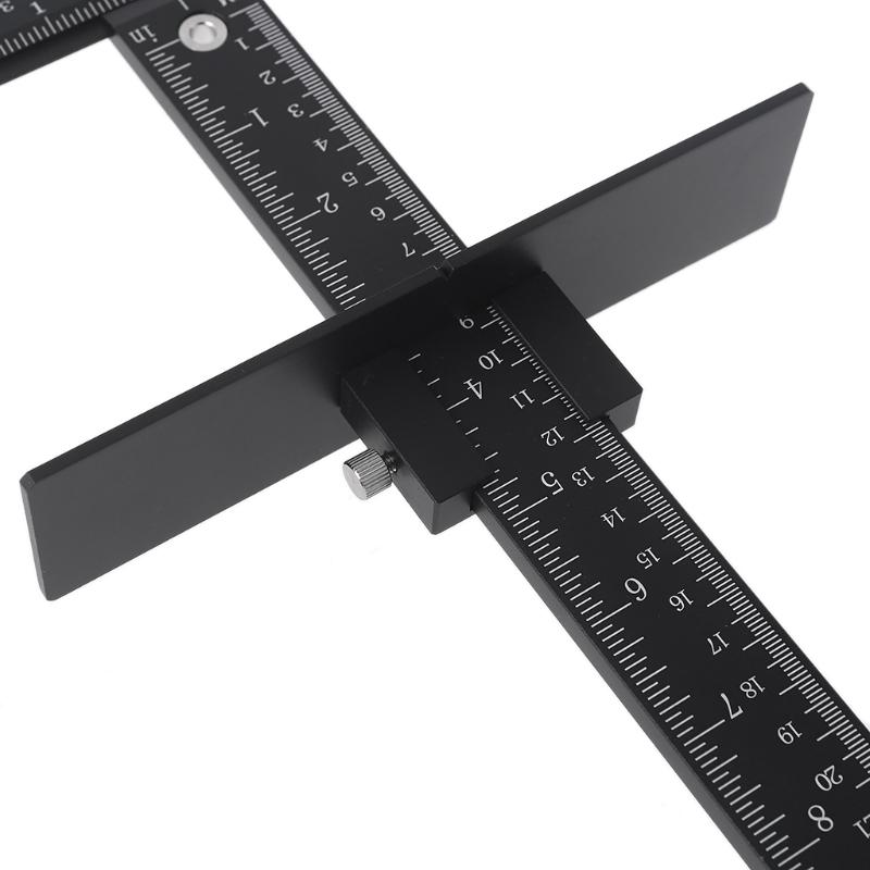 Мебельная фурнитура Регулируемый пуансон-локатор Деревообрабатывающий сверлильный шаблон Направляющая для сверления для установки ручки на дверь ящик