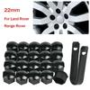 20x22mm Black Wheel Nut Bolt Covers ABS Cap Fit Range Rover Vauxhall Insignia